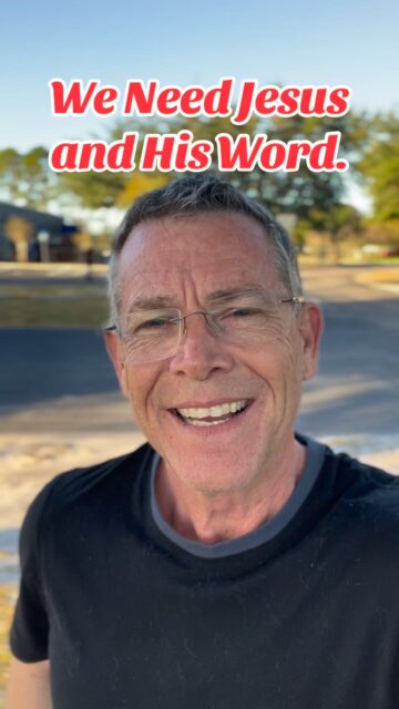 We need to be in the word of God to learn how to live and know how much we need Jesus!

Joshua 1:8
Matthew 1:18-25