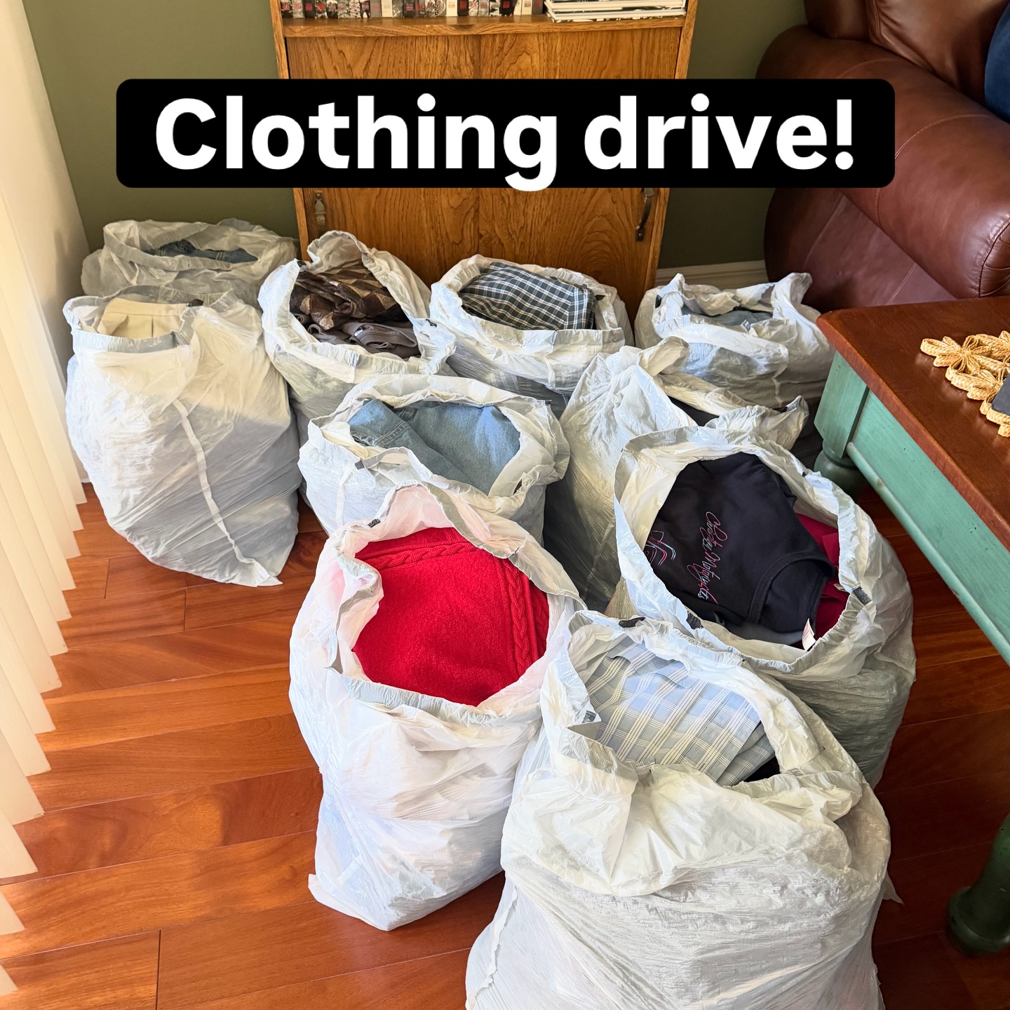 ANNUAL CLOTHING DRIVE!

Harbor Peepa! Bring your slightly used clothes tomorrow, Sunday, January 25. 

Put them in 13 gallon trash bags to make it easier for the team to bring them to Metropolitan Ministries. 

Let’s help others in need!

#clothing #ministry #helpothers