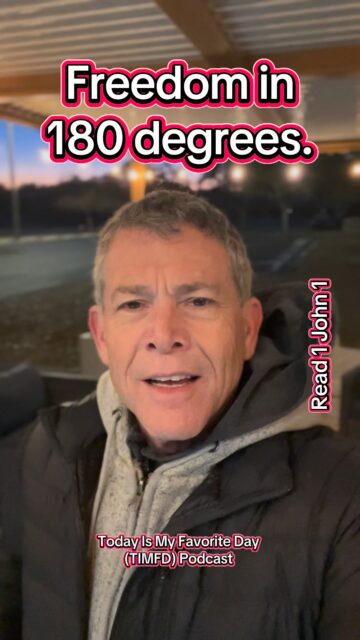 We find freedom in a 180 degree change. 

 You sin doesn’t define you. Freedom is found with Jesus as we:

✝️Acknowledge sin. 

✝️Confess.

✝️Repent. (180 degree turn)

✝️Obey again. 

1 John 1:9

You are loved.

John 3:16