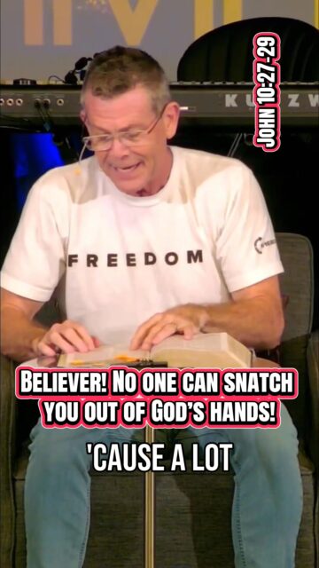 No one can snatch you out of God’s hands!

John 10:27-29

#jesus #salvation #christianity #bible #encouragement