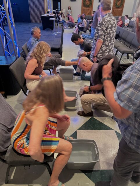 In our first Maundy Thursday service many came forward to have their feet washed and to wash others just as Jesus did. He is our example of a humble servant. 

May we all serve like Jesus all our lives.

John 13
#christianity #manudythursday #encouragement #bible #serve