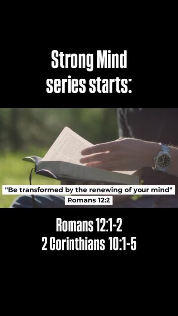 We begin our new series STRONG MINDS today! 

With Jesus’ power (Ephesians 6:10) we can overcome, grow stronger, and develop stronger minds.

#christianity #overcome #bible #tampabay #encouragement