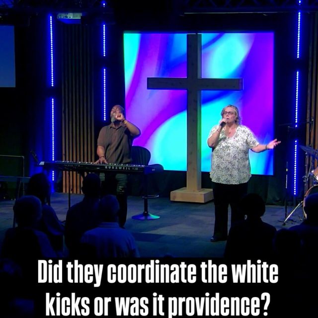 Did Lee (guitar) and Luke (sax) coordinate the white kicks, khaki pants, and white shirt or was it providence? We may never know.
#whiteshoes #ccordinate #chriatianity #worship #music