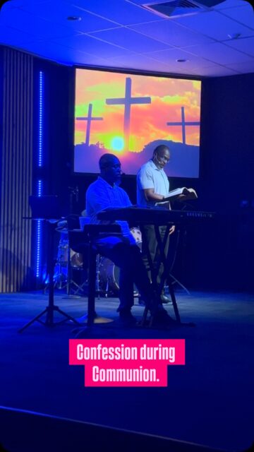 Rashad and Tim led communion this week at The Harbor. Confession and Thanksgiving are important aspects of the service. #communion #confession #music #prayer #thanksgiving