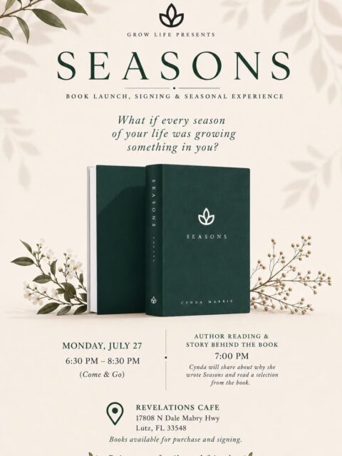 If you live in the Tampa Bay Area come to Cynda Behymer’s book signing TONIGHT! It’s going to a great time. 

The book is phenomenal! 

Cynda was the main speaker at The Harbor Church’s SHE ASCENDS Women’s Conference. 
@growlifecoach @cyndaharris #seasons #love #mercy #christianity #women