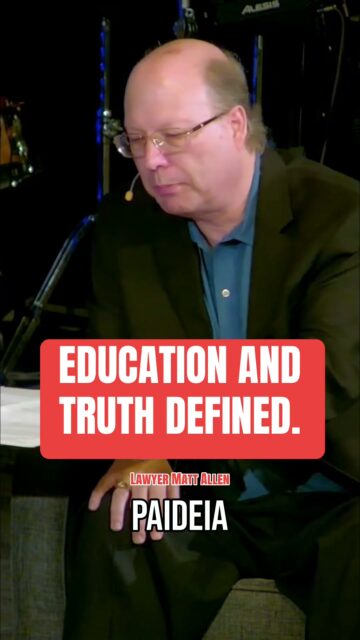 Lawyer Matt Allen defines education and truth through a classical Christian education mindset.
Love it!
This is part of a Today Is My Favorite Podcast entitled, “Saving Western Civilization one student at a time.”
#bible #christianity #civilization #education #law