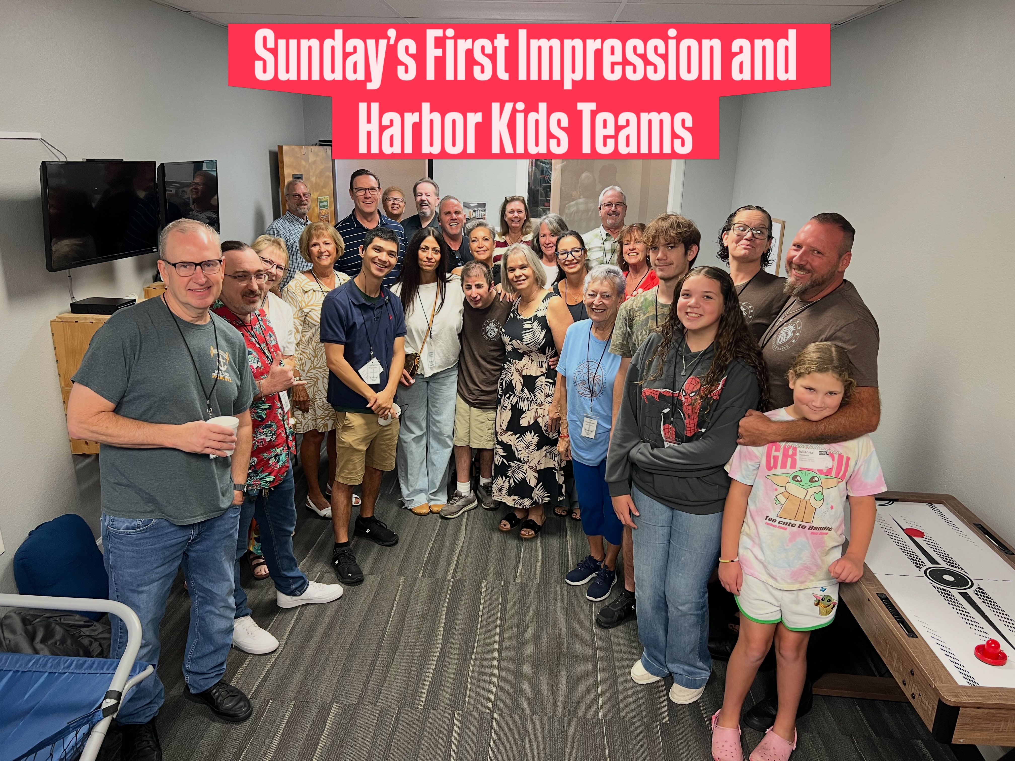 Every week a different team of people serve in The Harbor First Impressions and Harbor Kids ministries.
Come next Sunday and meet some of them! They can't wait to meet you!
#joy #encouragement #christianity #church #volunteer
What We Do is a song our Worship Leader @djtimjrich wrote based on our vision verse (Psalm 107:30).