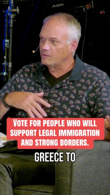 Vote for people who support legal immigration and border enforcement.
The Bible teaches that national borders are God-ordained structures that provide order and safety (Deuteronomy 32:8).
It also teaches the governing authorities are appointed by God to maintain order (Roman’s 13:1) emphasizing the responsibility of governments to protect citizens from harm by enforcing borders.
#christianity #bible #vote #biblicalworldview #usa
This is an excerpt from the TODAY IS MY FAVORITE DAY PODCAST on YouTube entitled, “Voting Through Biblical View Matters”. They look at a number of Biblical topics that Christians might consider before giving their vote.
Randy Pandis is a retired Army Officer, businessman, and elder at The Harbor Church.