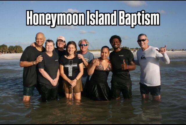 This past weekend four people from The Harbor were baptized. They publicly professed their faith in Jesus among family, friends, and those hanging out at the beach. Congratulations!
#baptism #beach #beachlife #christianity #family @honeymoonisland