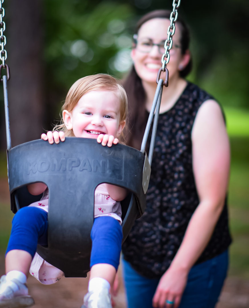 Moms meet at a park in Starkey Ranch, Florida for the MOPS meeting at The Harbor Church.